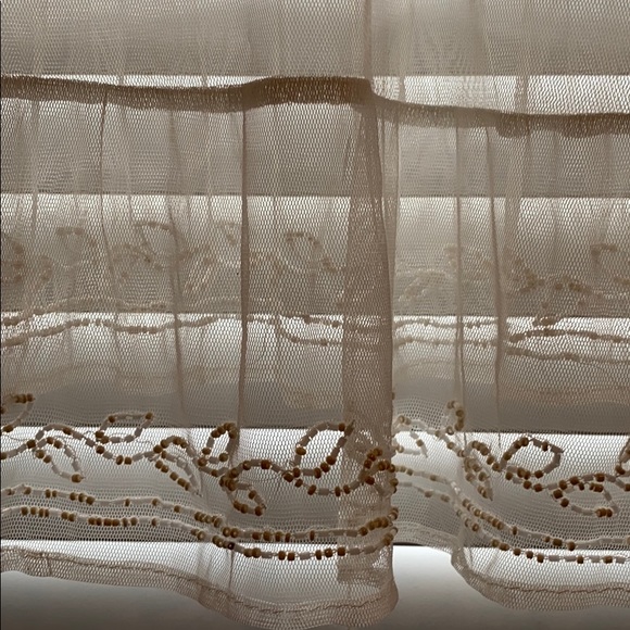 Ivory Sheer Bohemian Style Blouse - Picture 6 of 6